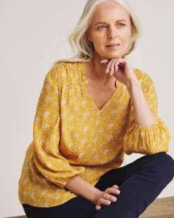 Julipa Crinkle Printed Top