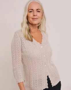 Julipa Crochet Button Down Cardigan