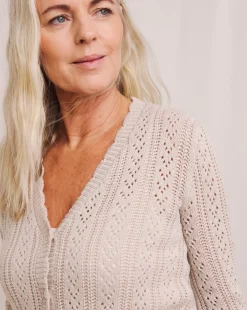 Julipa Crochet Button Down Cardigan