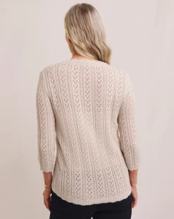 Julipa Crochet Button Down Cardigan