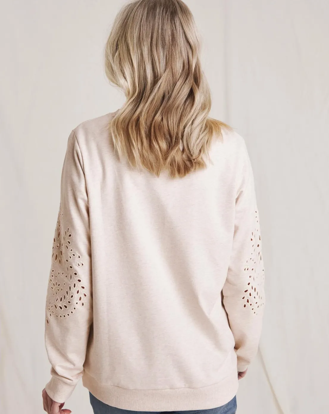 Julipa Cut Out Broderie Sweatshirt