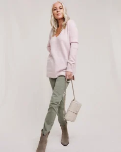 Julipa Deep V Soft Wool Longline Jumper