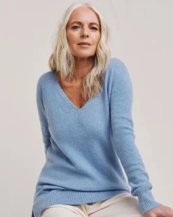 Julipa Deep V Soft Wool Longline Jumper