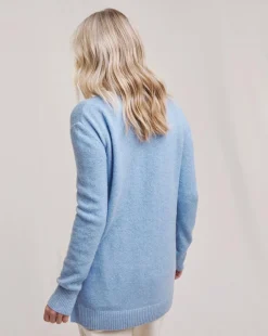 Julipa Deep V Soft Wool Longline Jumper