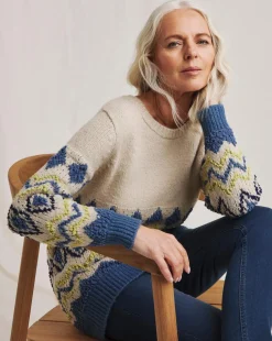 Julipa Diamond Popcorn Knit Jumper