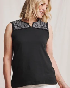 Julipa Embroidered Jersey Vest