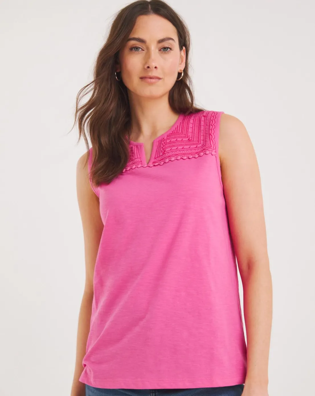 Julipa Embroidered Jersey Vest