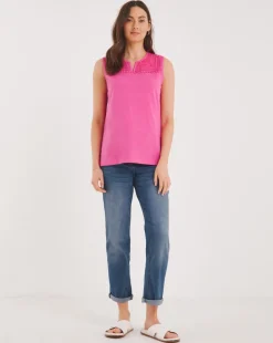 Julipa Embroidered Jersey Vest