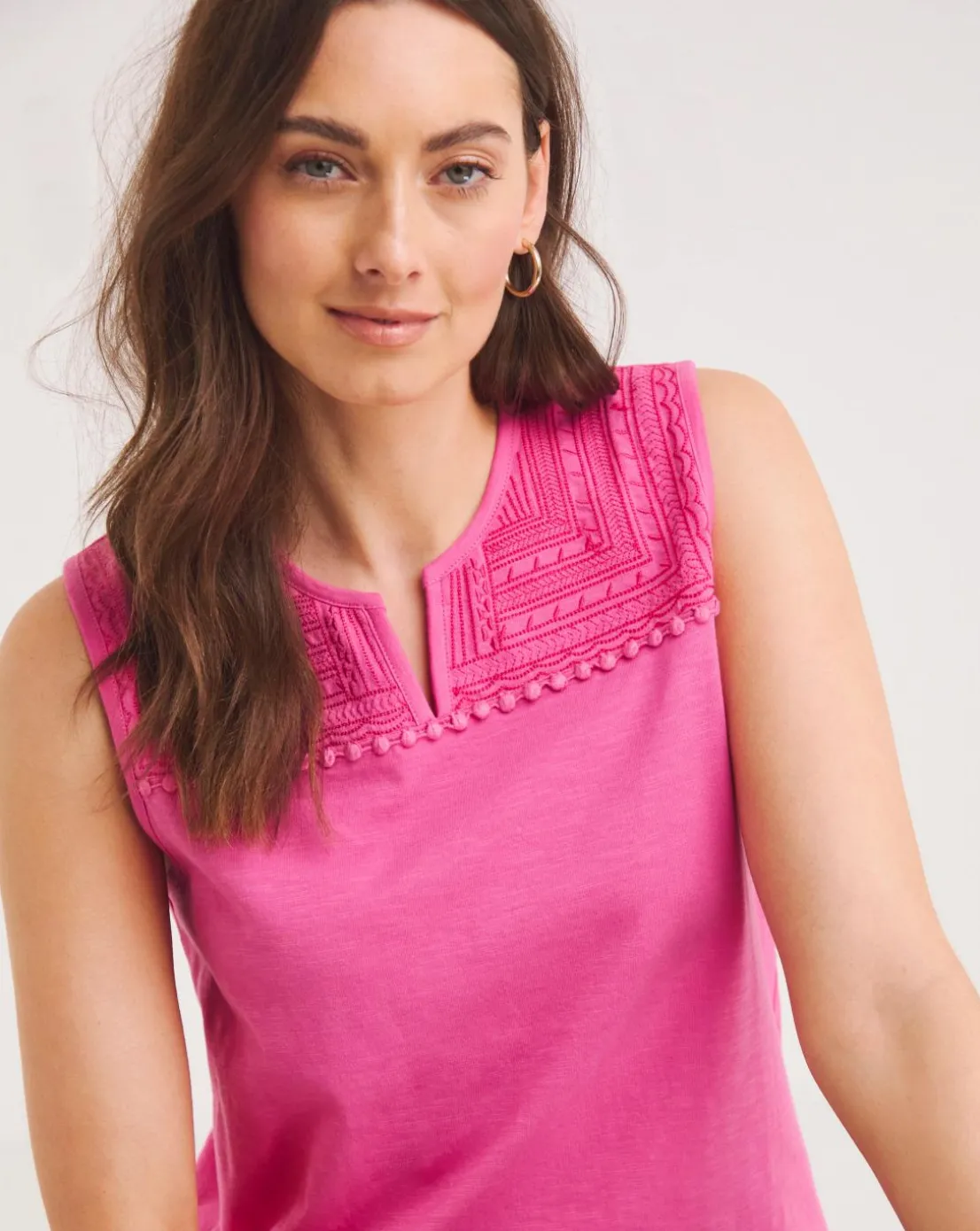 Julipa Embroidered Jersey Vest