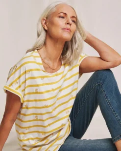 Julipa Embroidered Stripe T-Shirt