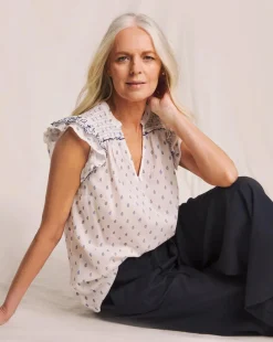 Julipa Frill Sleeve Blouse