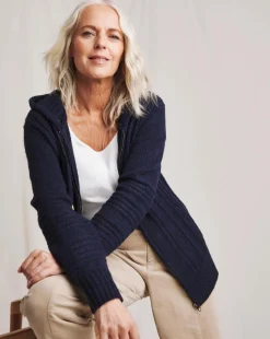 Julipa Hooded Zip Up Cardigan