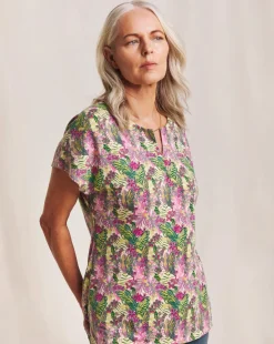 Julipa Jersey Notch Neck Top