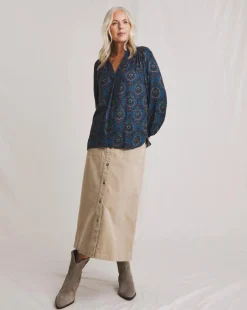 Julipa Moss Crepe Printed Blouse