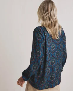 Julipa Moss Crepe Printed Blouse