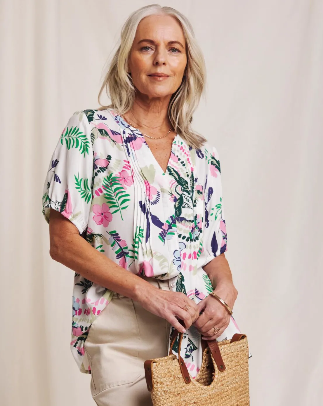 Julipa Pintuck Blouse