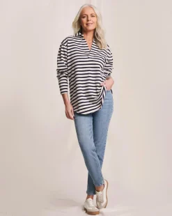 Julipa Pop Over Henley Sweatshirt