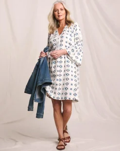 Julipa Printed Cheesecloth Shift Dress