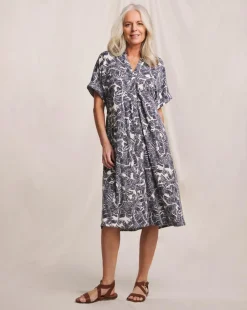 Julipa Printed Cocoon Shirt Dress