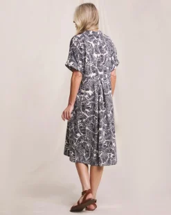 Julipa Printed Cocoon Shirt Dress