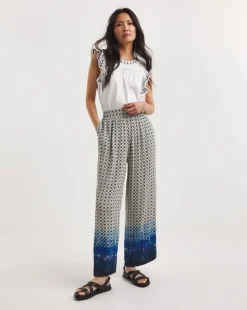 Julipa Printed Crinkle Trouser