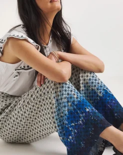 Julipa Printed Crinkle Trouser