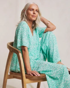 Julipa V Neck Crinkle Top