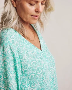 Julipa V Neck Crinkle Top