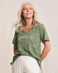 Julipa V Neck Printed T-Shirt