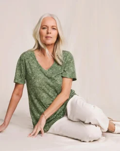 Julipa V Neck Printed T-Shirt