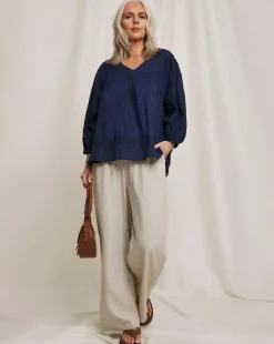 Julipa Volume Sleeve Textured Blouse