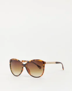 Kelly Tortoiseshell Chain Sunglasses