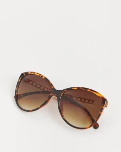 Kelly Tortoiseshell Chain Sunglasses
