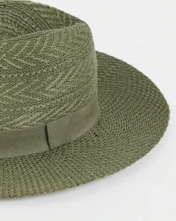 Khaki Western Cowboy Straw Hat