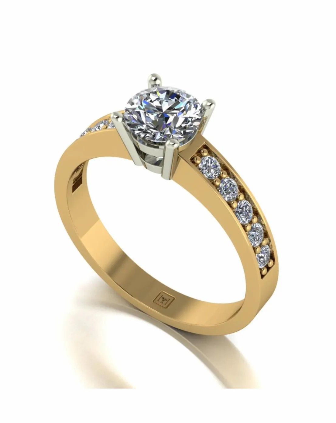 Lady Lynsey Moissanite 9ct Gold 1.00ct total Solitaire Ring