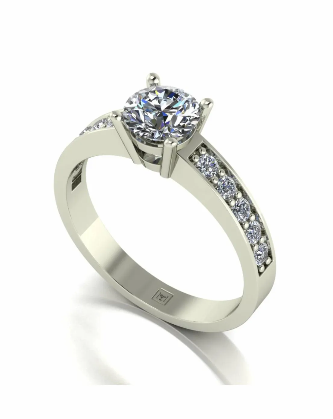 Lady Lynsey Moissanite 9ct Gold 1.00ct total Solitaire Ring