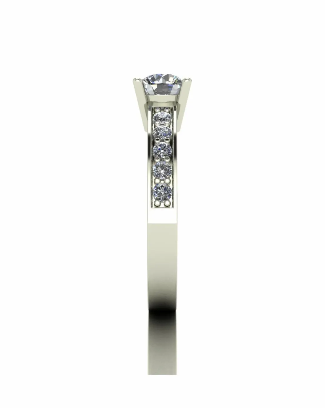 Lady Lynsey Moissanite 9ct Gold 1.00ct total Solitaire Ring