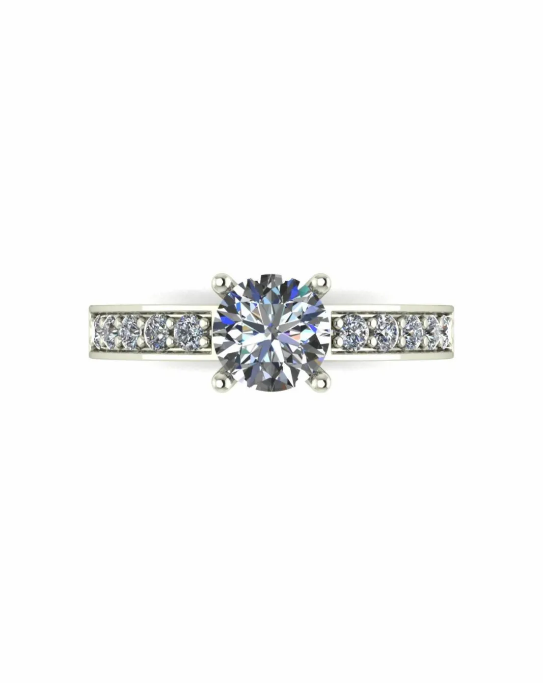 Lady Lynsey Moissanite 9ct Gold 1.00ct total Solitaire Ring