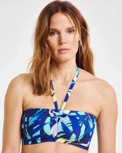 Leaf Mix And Match Non Wired Bandeau Bikini Top
