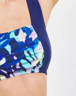 Leaf Mix And Match Square Neck Bikini Top