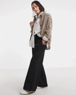 Leopard Denim Jacket