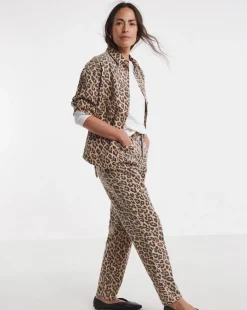 Leopard Denim Jacket