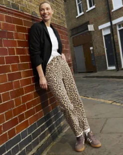 Leopard Straight Leg Jeans