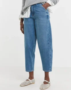 Light Blue Barrel Leg Jeans