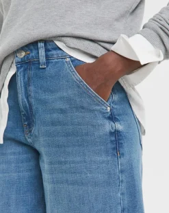 Light Blue Barrel Leg Jeans