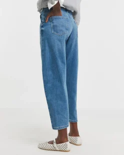 Light Blue Barrel Leg Jeans