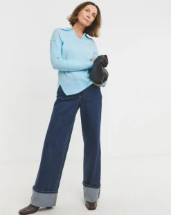 Light Blue Collar Jumper