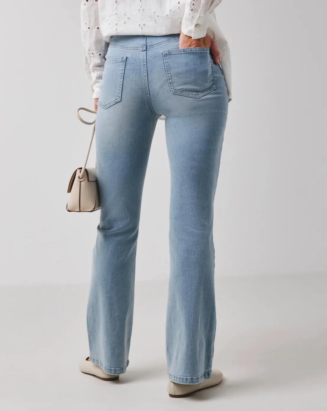 Light Blue High Waist Super Soft Bootcut Jeans