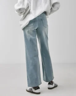 Light Blue Stretch Wide Leg Jeggings