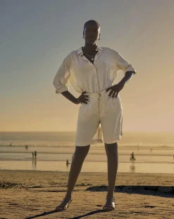 Linen Bermuda Shorts